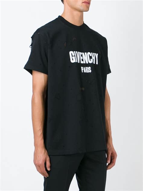 distressed givenchy t shirt|givenchy t-shirts for men.